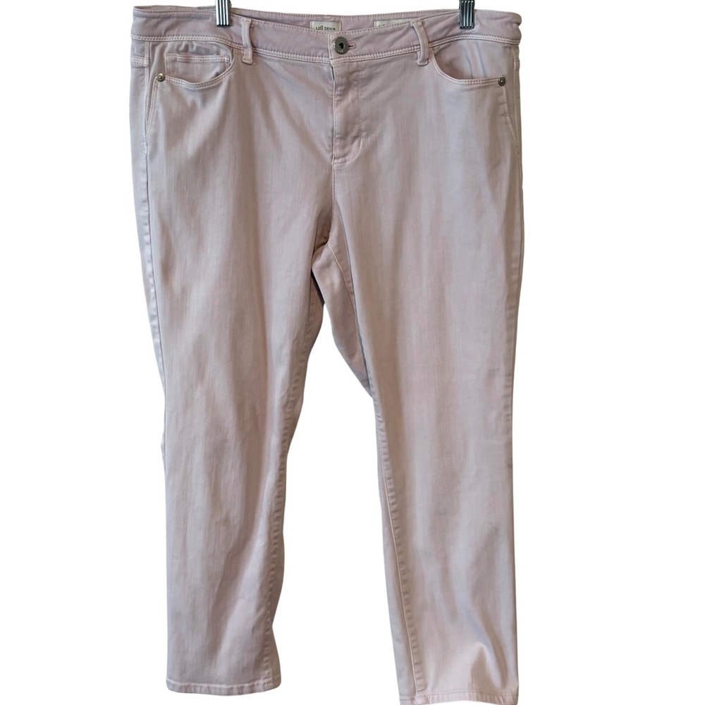 J. Jill Lilac Authentic Fit Slim Ankle Jeans in Size 14 P